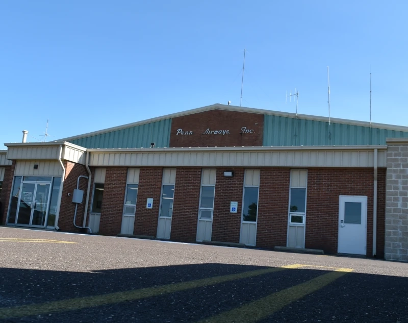 Pitcairn Flight Penn Airways building front in Pottstown, PA