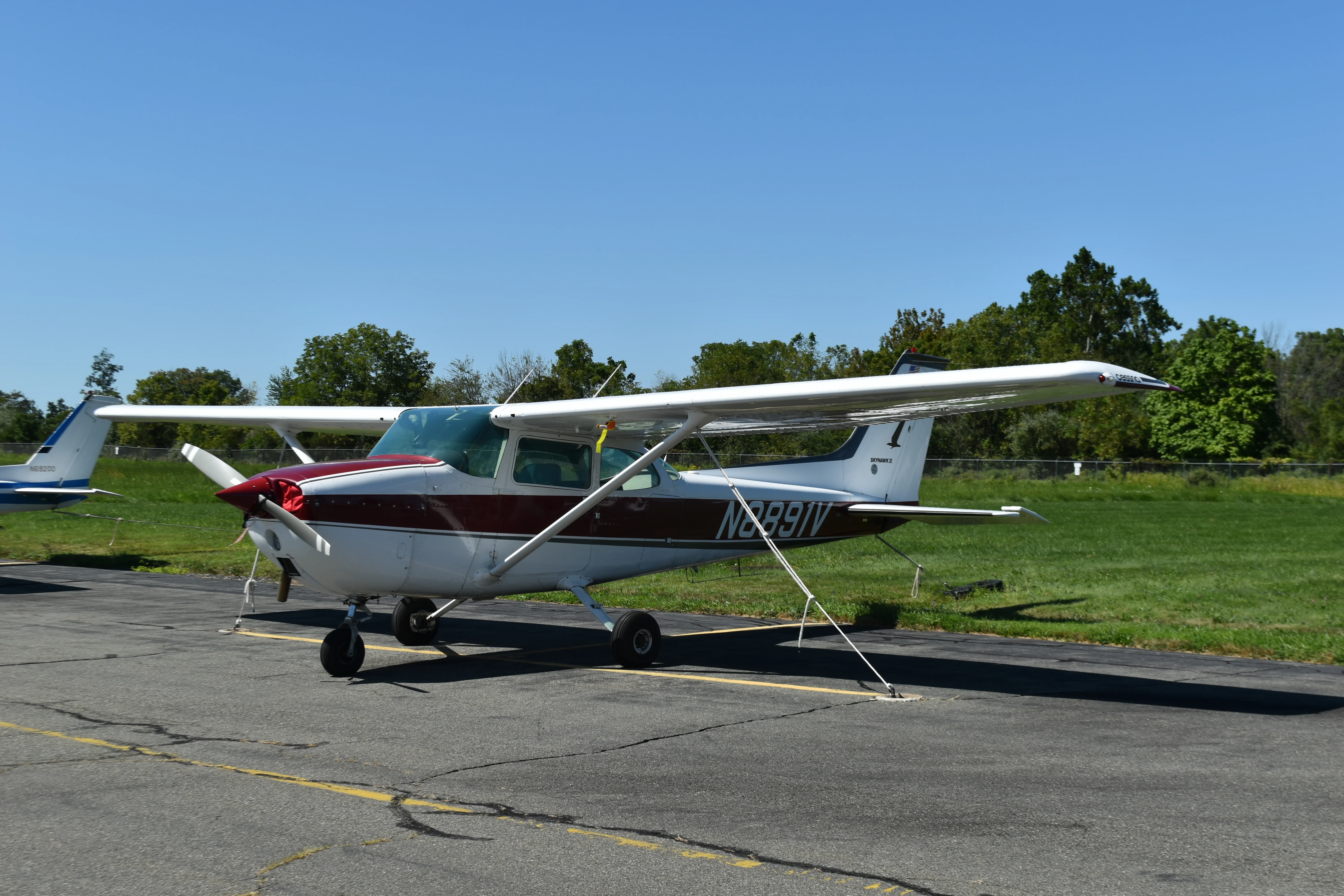Cessna 172 N8891V parked on the ramp at Heritage Field, Pottstown, PA